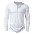 thumbnail image 1 of T-Shirt à Manches Longues pour Hommes Hommes Décontracté Uni Chandail à Manches Longues Col Rond T-Shirt Hauts Blouse T-Shirts pour Hommes Mode Into the Am T-Shirts pour Hommes T-Shirt à Manches Longues, 1 of 9