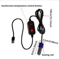 thumbnail image 2 of Mini USB Submersible Heater for Reptile and Small Tank Digital Display Thermostatic Heating Rod for Indoor Aquariums and Terrariums Safe Power Ceramic Heating Solution, 2 of 6