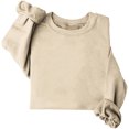thumbnail image 4 of Milgrthf Chandails d'Automne pour Fille Basiques Tendance à Manches Longues Légers Décontractés à Col Rond Chandails à Enfiler Hauts Beige TG, 4 of 5
