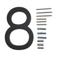 thumbnail image 2 of Large 5.6\" Modern Floating House/Door Numbers 12mm Brushed Stainless Steel, 2 of 10