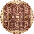 thumbnail image 1 of Ahgly Company Tapis d'Intérieur Ronds Abstraits Orientaux Rouges, 3 Pieds Rond, 1 of 6