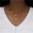 thumbnail image 4 of serony Fishbone chain, airplane chain, double-layer collarbone chain, neck chain, necklace, new multi-layer necklace accessory, 4 of 4