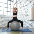 thumbnail image 4 of Exercise Ball - Bender Ball for Stability, Barre, Pilates, Yoga, Balance, Core Training, Stretching and Physical Therapy，sliver, 4 of 5