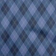 thumbnail image 1 of oneOone Velvet Medium Blue Fabric Check Sewing Material Print Fabric By The Yard 58 Inch Wide, 1 of 4