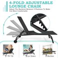thumbnail image 3 of Yoleny Chaise Longue de Patio de 26 Pouces de Large avec Roues, Ensemble de 2 Chaises Longues de Piscine avec Dossier Réglable, Chaises Longues d'Extérieur en Textilène Imperméable pour Patio, Bord de Piscine, Terrasse, Noir, 3 of 6