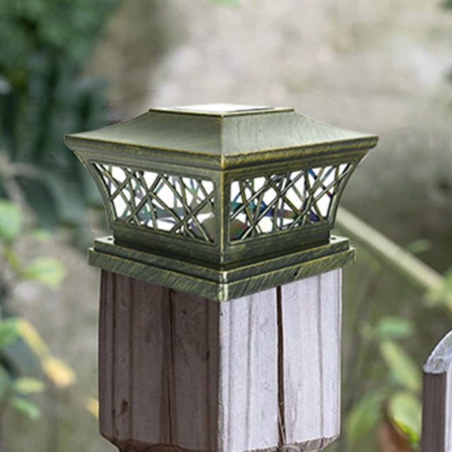 Solar Post Lights Outdoor Fence Cap Light For Posts Patio Garden Decoration White Lighting Black,Lighting Solar Outdoor Post Cap Lights Light For Fence