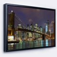 thumbnail image 3 of Design Art Brooklyn Bridge Vue Panoramique  Sur Toile Encadrée, 3 of 5
