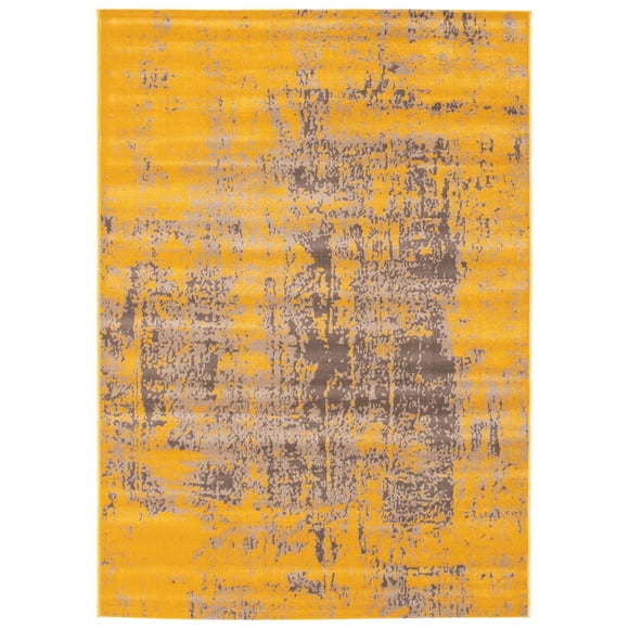 Charlotte Yellow Polypropylene Rug 2'8" x 4'11"