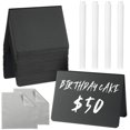 thumbnail image 1 of SHISUYAN Double Sided Mini Chalkboards for Writing Use Reusable Plastic Assorted Color 30 Pieces, 1 of 8