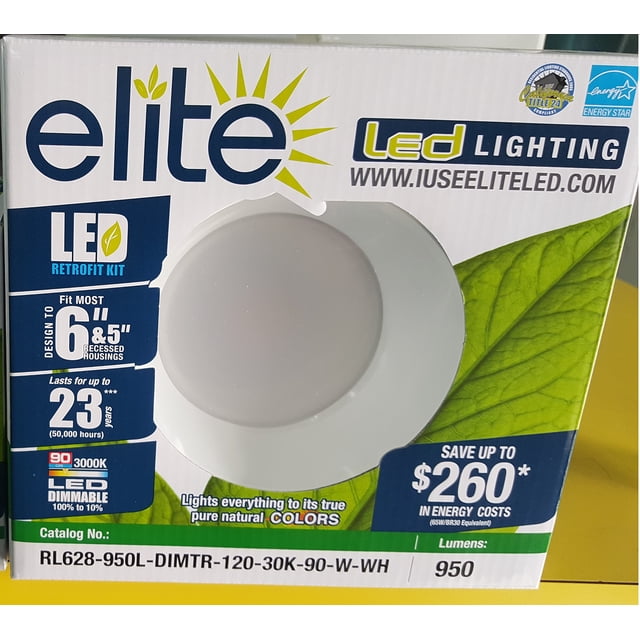 Elite Rl628 5/6"" Led Retrofit Module 3000K - Dimmable - 90Cri