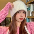 thumbnail image 4 of LinYooLi Bonnet Mignon Y2K pour Femmes, Chaud et Moelleux, Bonnet Japonais Coloré Kawaii avec Protection des Oreilles, 4 of 7