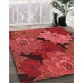 thumbnail image 3 of Ahgly Company Tapis d'Intérieur Rectangulaires Transitionnels Rouges Lavables à la Machine, 5 Pieds x 7 Pieds, 3 of 7