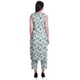 thumbnail image 4 of Moomaya Printed Womens Sleeveless Peter Pan Collar Kurta Pant Set,2 Piece Ethnic Set, 4 of 6