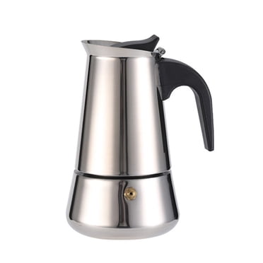 BeesClover Stovetop Espresso Maker, Stainless Steel Moka Pot with Ergonomic Handle, Percolator Italian Coffee Maker, 4/6/9 Cups Coffee Pot for Men Women Gifts
