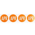 thumbnail image 2 of Orange "April" Months of the Year Circle Stickers | 0.75" Inch Round | 500 Pack, 2 of 2