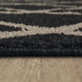 thumbnail image 4 of Mohawk Home - Tapis touffeté en polyester à losanges Lewis, noir/havane, 4 of 8