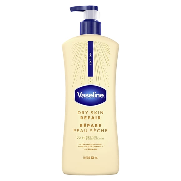 Vaseline Lotion Dry Skin Repair 72H Moisture, 600 ml