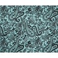 thumbnail image 5 of oneOone Polyester Spandex Aqua Blue Fabric Paisley Craft Projects Decor Fabric Printed By The Yard 56 Inch Wide-TM, 5 of 5