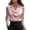 Pink, variant on Lenpel Women's Satin Silk Blouses Dressy Long Sleeve Cowl Neck Collared Business Casual Work Shirts Loose Tunic Tops