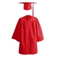 thumbnail image 1 of YUTK Ensembles 2 Pcs pour Filles, Ensemble de Tenue de Performance de Collation des Grades pour Enfants à Manches Longues, Chemisiers et Chemises à Col Rond à Manches Longues, Liquidation Rouge, 1 of 2