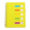 thumbnail image 1 of ZTTD 5 Subject Notebook, Spiral Notebooks College Ruled with Dividers Tabs, 240 Pages A5 Office Notebooks for Work, Professional Organizer Notebooks for Note Taking Office, Yellow, 1 of 9