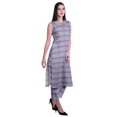 thumbnail image 3 of Moomaya Ensemble Kurta Sans Manches à Col Claudine Imprimé pour Femmes, Ensemble Ethnique 2 Pcs, 3 of 6