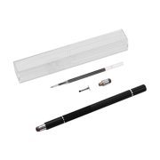 Yeacher 3 in 1 Stylus Pen with Refill and Disc and Fiber Capacitive Touchscreen Stylus Pen Set For Cellphone Tablet Black