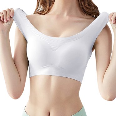 B91xZ Women Sports Bra Plus Active Seamless Core Sports Bra,Gray L