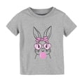 thumbnail image 3 of TZEWGL Cute Shirt For Toddler Cute Rabbit Graphic Short Sleeve Crewneck Clothing For Baby size 7-8T, 3 of 3