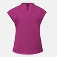 thumbnail image 5 of Ensemble de Sarraus pour Femmes, Haut de Sarrau Extensible à Col Montant et Pantalon Jogger à Cordon avec Multiples Poches, Anti-Froissement, Uniforme de Travail Infirmier, Col Montant, Uniforme Confortable, Rose Vif, 5 of 5