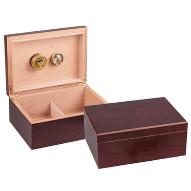Prestige Import Group - The Executive Cigar Humidor - Capacité: 50-75 - Couleur : Cherry