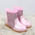 thumbnail image 1 of XIMIN Toddler Riding Boots Girls Princess Rhinestone Sparkly Boots Ponited Toe Mid Calf Ankle High Booties Mid-Calf Dress Up Party Boot, 1 of 7