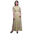 thumbnail image 1 of Bimba Robe Longue Maxi en Rayonne à Imprimé Floral de Roses et de Renoncules pour Femmes avec Fente Latérale - X-Grand, 1 of 6