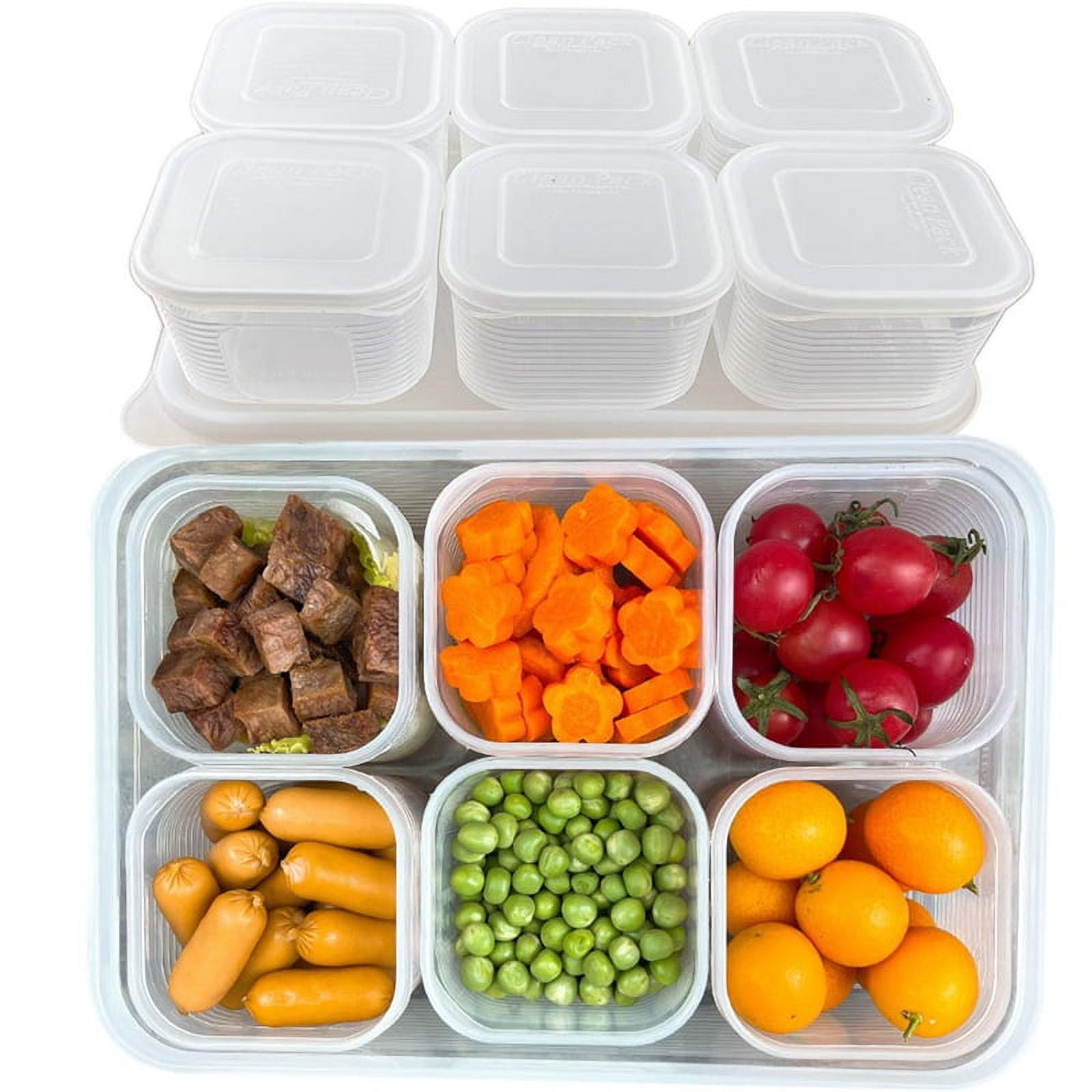 Food Storage Container with Lid Plastic Food Container for Storage Room Organization and Storage Can Be Reused.