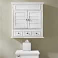 thumbnail image 4 of Pemberly Row Armoire à Pharmacie Blanche avec Tiroir de Rangement, Blanc, 4 of 8
