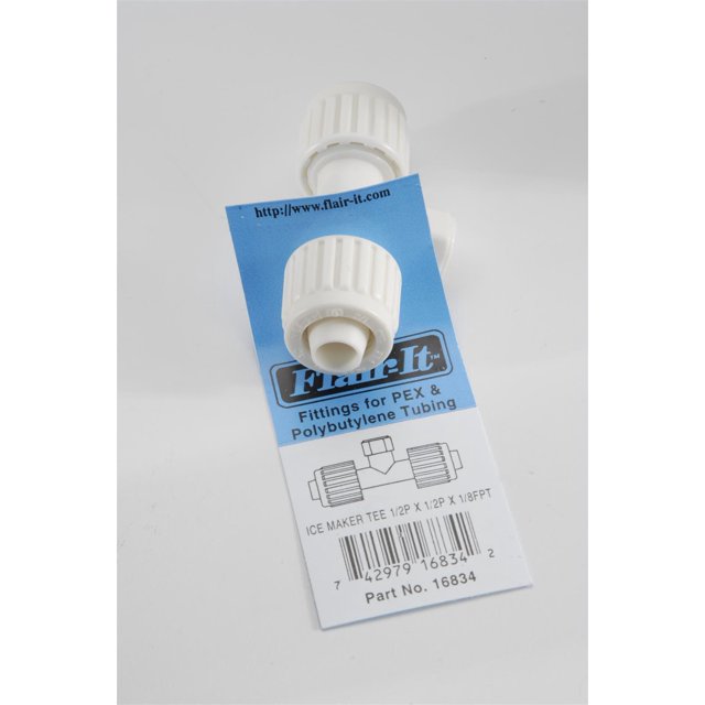 T-shirt pour Machine à Glaçons PEX, 1/2 x 1/2 x 1/8 Po - 16834