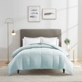 thumbnail image 1 of Nestl All Season Goose Down Alternative Comforter, Queen/Full, Light Blue, 1 of 6