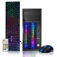 thumbnail image 1 of HP Gaming PC Desktop computer - Intel Quad I5 up to 3.6GHz, GeForce RTX 2060 6G, 128G SSD + 2TB, 16GB Memory, RGB Keyboard & Mouse, DVD, WiFi & Bluetooth, Win 10 Pro Refurbished Grade A, 1 of 7