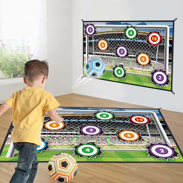 CHUANK Ensemble de Jeu de Ballon de Soccer Jouet pour Garçons et Filles Intérieur Extérieur Cour Arrière Lancer But de Soccer Jeu avec 1 Ballons 1 Cible en Flanelle Jouets de Soccer CHUANK Ensemble de Jeu de Ballon de Soccer Jouet pour Garçons et Filles Intérieur Extérieur Cour Arrière Lancer But de Soccer Jeu avec 1 Ballons 1 Cible en Flanelle Jouets de Soccer