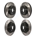 thumbnail image 1 of DS-One Front Rear Coated Drilled Slotted Disc Brake Rotors Kit for Car Mercedes-Benz C250 C230 KD-100325, 1 of 11