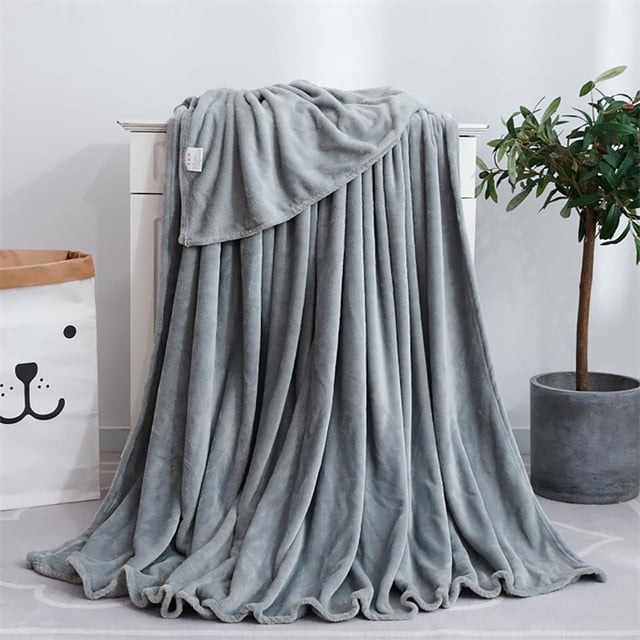 Solid Color Blanket Fleece Blanket Fleece Gift Yoga Cover Blanket French Fleece Blanket