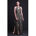 thumbnail image 2 of Bimba Bird Ladies Sleeveless Long Print Maxi Dress with Side Slits Summer Wear-Large, 2 of 6