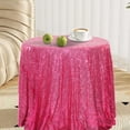 thumbnail image 1 of TIMIFIS Polyester Nappe en, Nappe Ronde de Décoration Intérieure Pailletée Mariage Pailletée pour Fêtes de Mariage 47X47 Pouces dans une Variété de Couleurs, 1 of 6
