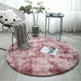 thumbnail image 3 of Tapis Shaggy Rond Rond pour Salon Chambre, Tapis de Sol Moelleux Antidérapant, 3 of 6