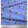 thumbnail image 2 of Soimoi Blue polyester Crepe Fabric Inspiration Quote Text Printed Craft Fabric by the Yard 42 Inch Wide, 2 of 5