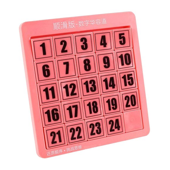 stanreset Digital Puzzles Toys Math Educational Toys Number Puzzle Puzzle Game for Training Exercise pink 24 cubes