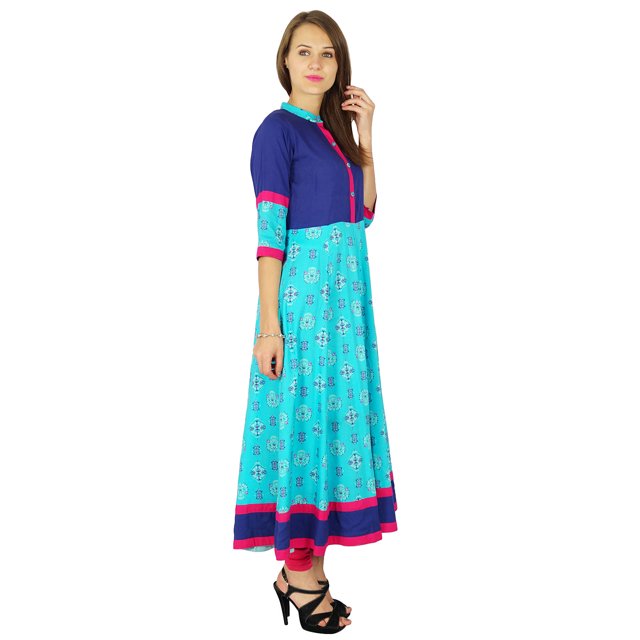 Phagun Kurta Indienne Femme Bollywood Designer Ethnique Kurti Tunique en Coton Robe
