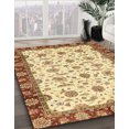 thumbnail image 2 of Ahgly Company Indoor Round Abstract Red Oriental Area Rugs, 3' Round, 2 of 6