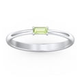 thumbnail image 2 of East-West Stackable Baguette Ring in 10K White Gold, 2 of 3