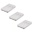 thumbnail image 1 of Small Cutlery Tray Kitchen Spoon forks Cutlery Separation Finishing Rack 4 Compartments Utensil Storage Box Drawer Organizer 6.9*10.6inch, 1 of 9